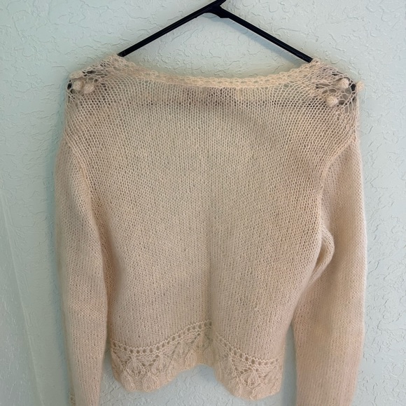 Off White Cardigan Sweater - Picture 5 of 6